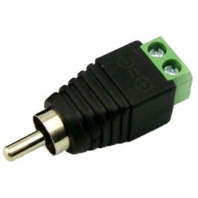 Разъем RCA (штекер) под клеммную колодку