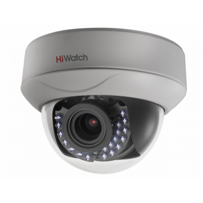 DS-T207P Внутренняя купольная AHD-видеокамера, 2Mpix, 2,8-12мм. с технологией PoC.