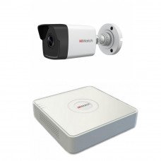 Комплект из 1 уличной IP-видеокамеры 2 Mpix и видеорегистратора Hiwatch
