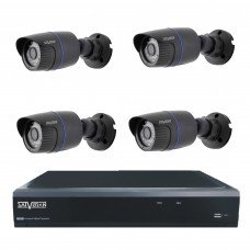 Комплект из 4 уличных видеокамер 5 Mpix и видеорегистратора