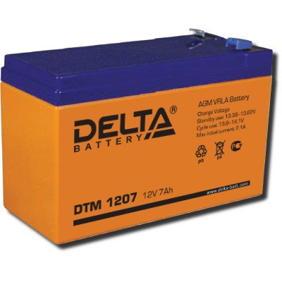 Аккумулятор DTM 1207 12В 7.2Ач